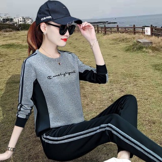 moda nueva 2021 casual ropa deportiva conjunto de las mujeres otoño delgado grueso estilo de invierno popular suelto coreano manga larga de dos piezas ropa deportiva