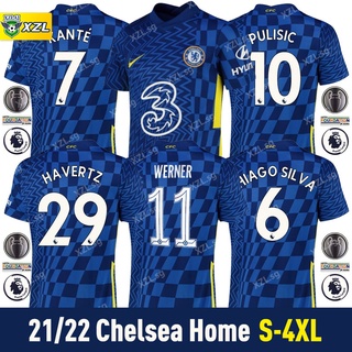 2021/22 Chelsea tamaño de Casa camisa de S-4XL 2021-2022 fútbol 21/22 manga corta Hombre fans jersey