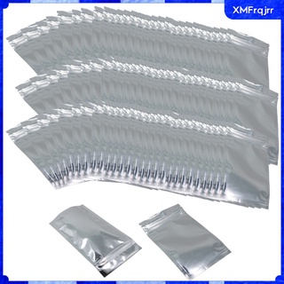 [xmfrqjrr] 100 piezas mate mylar bolsa de papel de aluminio bolsas reutilizables para mantener fresco
