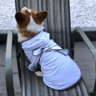 Pijama para mascotas con capucha de algodón suave con capucha de secado rápido absorbente suave ropa de dormir para mascotas toalla de baño para cachorros perros S M L XL 2XL 3XL