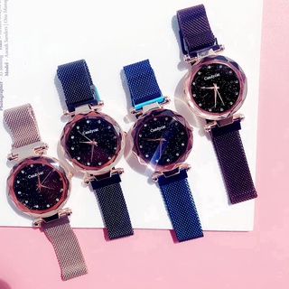 Korean star magnetic buckle stainless steel women's watch (8)