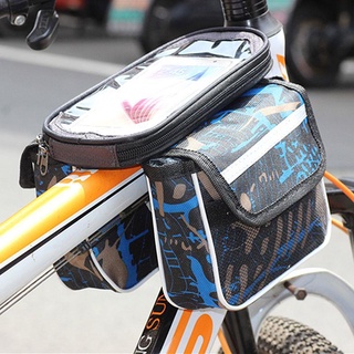 Bolsa de bicicleta bolsa de bicicleta bolsa de teléfono móvil bolsa de sillín de bicicleta bolsa de tubo frontal