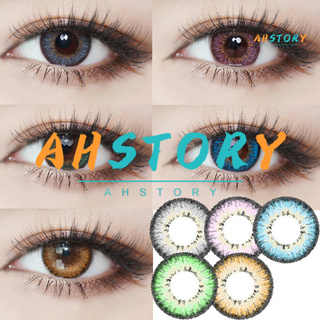 ahstory 1 Pair Colored Cosmetic Contact Lenses 0 Degree Party Women Eye Makeup Eyewear