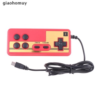 giaohomuy - reproductor de videojuegos con cable de 8 bits, color rojo y blanco, controlador gampad mx