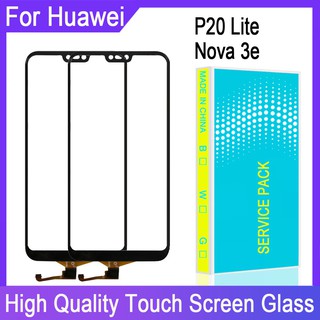 5.84 "pulgadas Huawei P20 Lite Cristal de pantalla táctil Huawei Nova 3e Reemplazo del sensor de cristal del digitalizador de la pantalla táctil