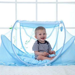 Soporte plegable para bebé con mosquitera de instalación gratuita (6)