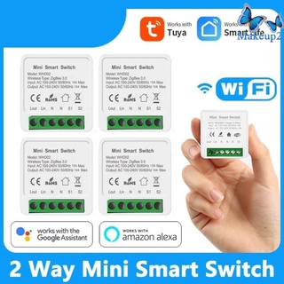 ✨✨ Tuya Mini 16a Wifi Switch Module With Smart Life App 2 Way Control Smart Home Work Switch For Alexa ✨Makeup