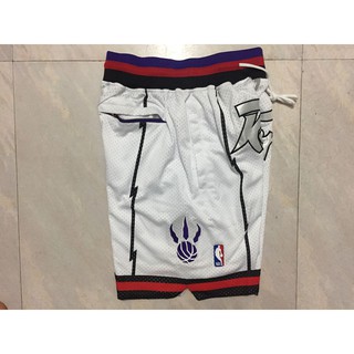 NBA Shorts Toronto Raptors Sports Shorts white Pocket version (3)