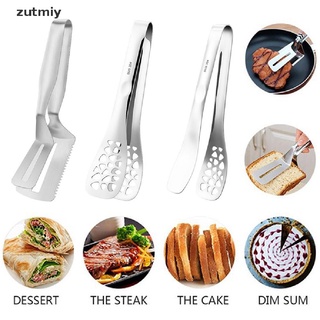 [zutmiy3] pinza de acero inoxidable para alimentos anti calor clip de pan de pastelería abrazadera barbacoa pinza buffet herramienta mx4883