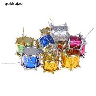 qukkujzo 12pcs colorido mini tambor pequeño adorno de navidad árbol de navidad decoración mx