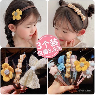 coreano pequeña niña accesorios de pelo headwear niños antideslizante banda de pelo niña horquilla linda princesa diadema