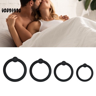 FL 4 unids/Set pene anillo suave masaje corporal silicona adultos juguete sexual para hombres