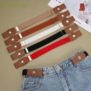 SOFTON Elastic Kids belts Stretch Waist Belt Buckle-Free Belt Jeans Pants Fashion Boys and Girls Adjustable Stretch Canvas/Multicolor