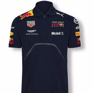 F1 2021Season Riccado Vista Pan Manga Corta Polo Camiseta Solapa Redbull Racing Traje