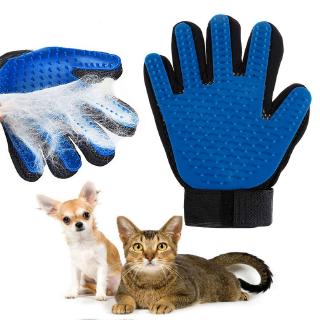Pet Soft Silicone Glove Dog Cat Grooming Hair Brush Comb Animal Hair Removal Hand Gloves Animal Cleaning Massage Comb (1)