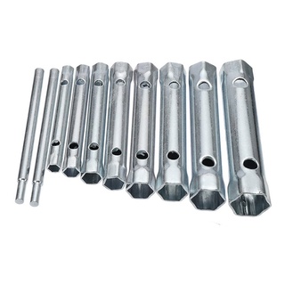 10 llaves tubulares métricas de 6-22 mm para reparación de tuberías automotrices