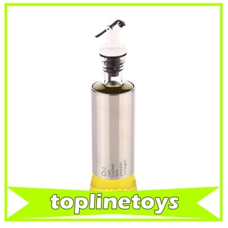 [toplinetoys] botella dispensadora de aceite de oliva, 10 oz de vinagre dispensando muletas con caño tapado sin goteo, recipiente de condimento líquido, vidrio