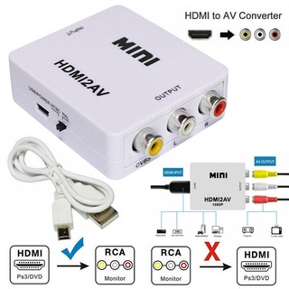 HDMI A RCA Mini Compuesto 1080P Audio De Vídeo AV CVBS Convertidor Adaptador Para TV SpDivineLife