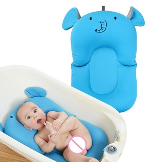 Baby Bath Tub Newborn Foldable Pad Chair Shelf Bathtub Seat Infant Support Cushion Bath Mat