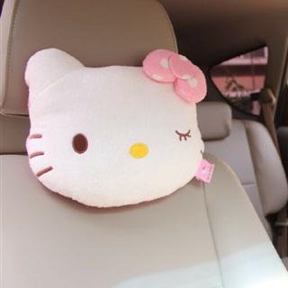 1pcs precioso hello kitty auto asiento de coche reposacabezas cojín almohadas reposa cuello almohada (1)