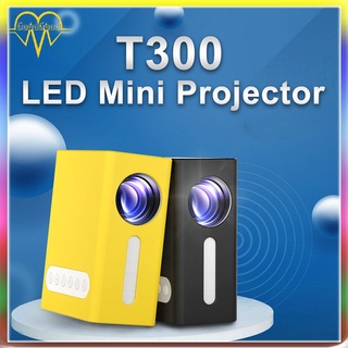 [Mall] T300 Home proyector LED Mini proyector portátil de alta definición en casa entretenimiento cine proyector de vídeo