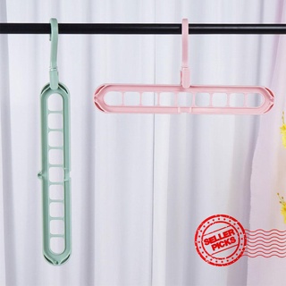 Tiktok Multi-function Clothes Hanger Folding Magic Holder Drying Rotating Storage Wardrobe Home C4V0