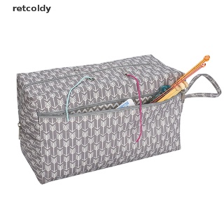 [retc] organizador de bolsa de almacenamiento de hilo con divisor para tejer crochet organización m2