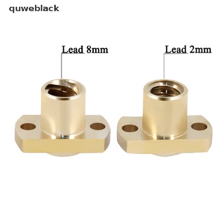 quweblack t8 - tuerca de tornillo de plomo (2 mm, 2 mm, 2 mm, 8 mm, t8, plomo de latón para impresora 3d mx)