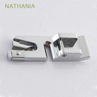 nathania venta para costura nuevo dobladillo doméstico enrollado pie cantante hogar usando 2 pzs prensatelas de metal útil