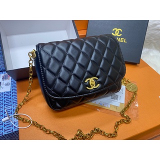 CHANEL quilted bag casual Chain Cross-body pouch