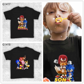 2022 Niños Moda Niño Niñas Ropa Tops Sonic The Hedgehog Camiseta Camisetas (1)