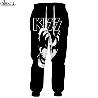 Cloocl más nuevo cantante de Rock KISS Band impresión 3D hombres mujeres Harajuku Casual moda pantalones Harajuku pantalones envío