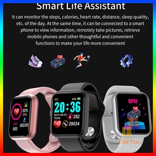 Reloj inteligente Y68 D20 pantalla táctil carga inalámbrica ejercicio inteligente frecuencia cardíaca monitoreo de salud pulsera impermeable Reloj (8)