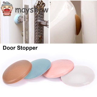mayshow - tapón de goma para manija de puerta, autoadhesivo, protector de pared, almohadilla de silicona, antideslizante, parachoques, multicolor