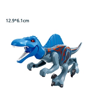 jurassic dinosaurio world park carnotaurus & velociraptor interbreed t-rex películas dinosaurios bloques juguetes educativos (2)