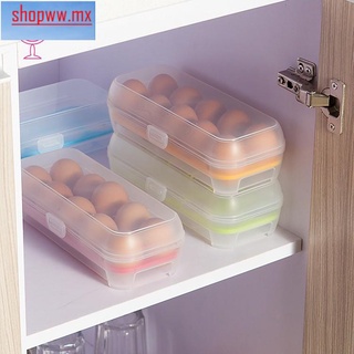 Huevos congelador caja nuevo Multicolor caja de almacenamiento higiénica huevo 10PCS huevos titular nevera bandeja caliente de plástico