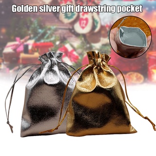 Bolsa De regalo De dulces De oro Organza/bolsas De regalo De navidad/fiesta De boda/bolso De regalo/bolsas De cordón