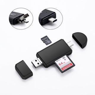 Lector de tarjetas 3 en 1 USB tipo C USB-C Micro USB OTG MMC SD TF para Macbook iPhone BrzoneSeMall