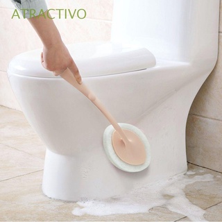 atractivo wc accesorio mango largo herramientas de lavado esponja reemplazable inodoro cepillo de limpieza de piso limpiador de plástico hogar cuarto de baño suministro higiénico