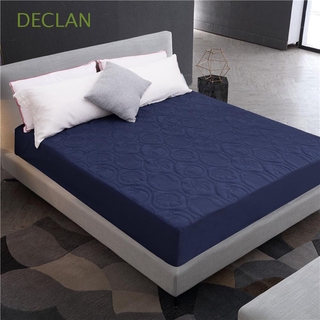 DECLAN - Protector de colchón de varios tamaños, transpirable, funda de colchón, diseño de sábana acolchada, Color sólido, suave con bolsillo profundo, textil para el hogar