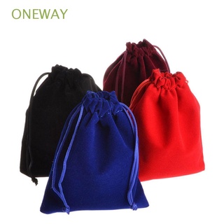 oneway 10 bolsas con cordón, monedero, pequeño bolsillo, joyería de terciopelo, 7 x 9 cm, bolsa de almacenamiento, multicolor