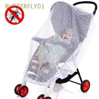 BUTTERFLY01 Cart Mosquito Net Baby Protection Net Infant Buggy Crib Netting Mosquito Net Full Cover Netting Mesh Baby Outdoor Arrival Pushchair Stroller Net/Multicolor