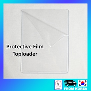 comfla película protectora toploader 10pcs transparente photocard manga