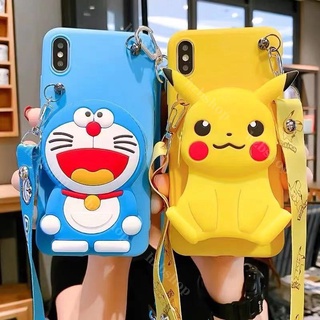 Carcasa HUAWEI Y7A Y6P Y7P Y5P Y8P Y9S Y6S Y8S funda suave para HUAWEI Y5 Y6 Y7 Pro Y9 Prime Y9 Y7 Y6 Y5 Prime 2018 Y7 Prime 2017 dibujos animados lindo Pikachu Doraemon silicona TPU cartera caso del teléfono