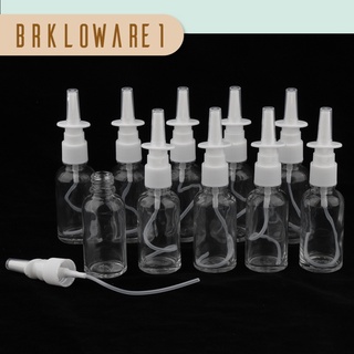 10Pcs vacío recargable vidrio Nasal Spray botellas fina niebla bomba viales 30ml traje para maquillaje agua Perfumes aceites esenciales (2)