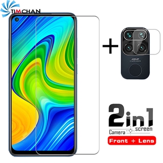2in1 HD transparente resistente a los arañazos película de pantalla de cristal templado+Protector de lente de cámara transparente para Redmi Note 9S/9/9Pro/9Pro Max