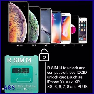 r-sim 14 rsim nano tarjeta de desbloqueo para iphone xs max/xr/xs/8/7/6 4g ios 12 (5)