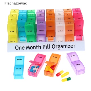 flechazowac| 32 ranuras mensuales organizador de pastillas caja de medicina contenedor caso de almacenamiento de viaje diario caliente
