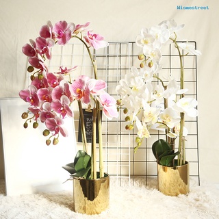 Wis 1Pc imitación orquídea planta Natural realista productos del hogar orquídea plantas artificiales decoración para tiendas