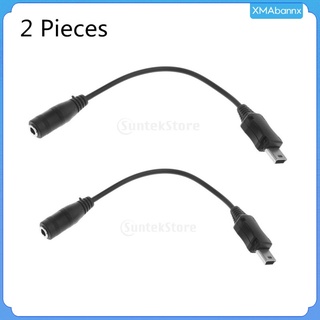 [xmabannx] 2pcs micro usb a 3,5 mm hembra cable de micrófono cable de extensión adaptador para gopro hero 3/3+/4 cámara de acción